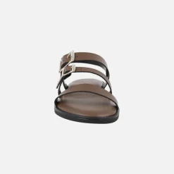 Sandalias planas de piel con hebillas Zorion