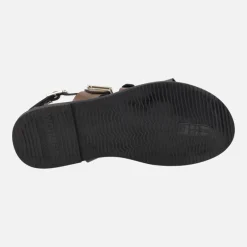 Sandalias planas de piel con hebillas Zorion