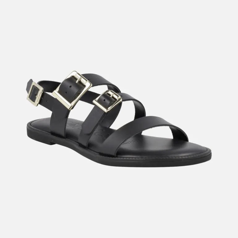 Sandalias planas de piel con hebillas Zorion