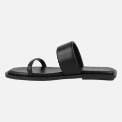 Sandalias planas de piel Gia