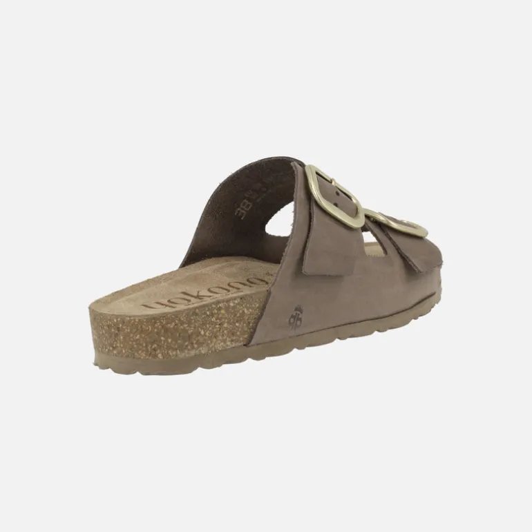 Sandalias planas de piel estilo bios con hebillas Jerba 700