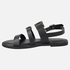 Sandalias planas de piel con hebillas Zorion