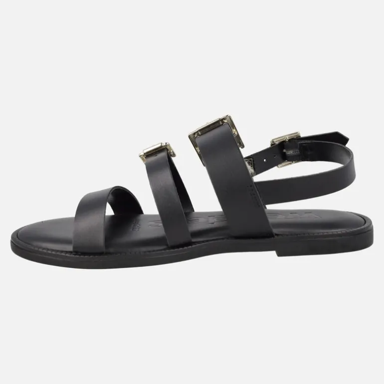 Sandalias planas de piel con hebillas Zorion