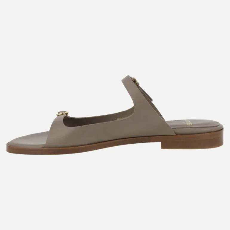 Sandalias planas de piel para mujer Lottusse Nylo con hebillas