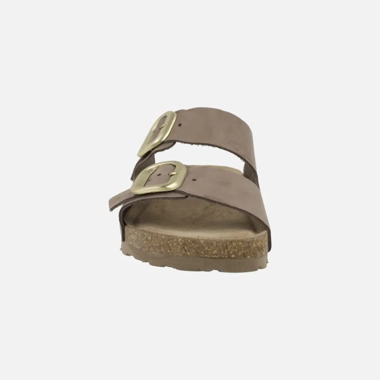 Sandalias planas de piel estilo bios con hebillas Jerba 700