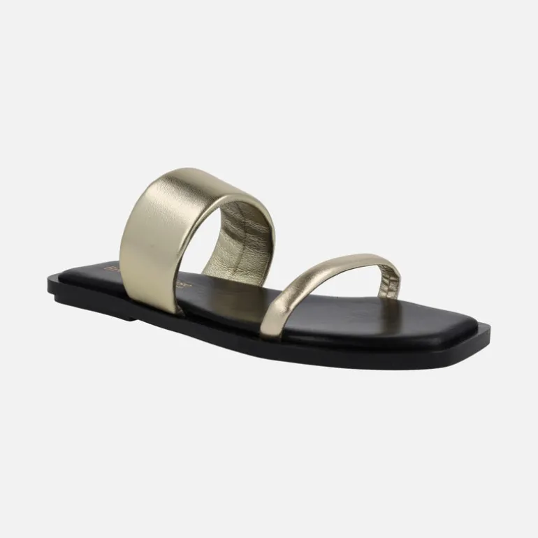 Sandalias planas de piel Gia