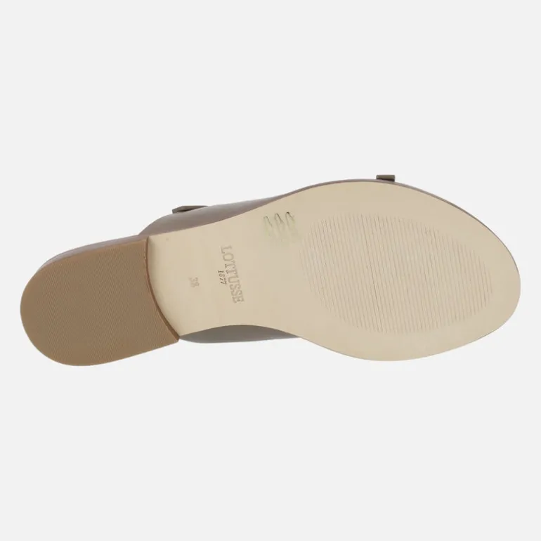 Sandalias planas de piel para mujer Lottusse Nylo con hebillas