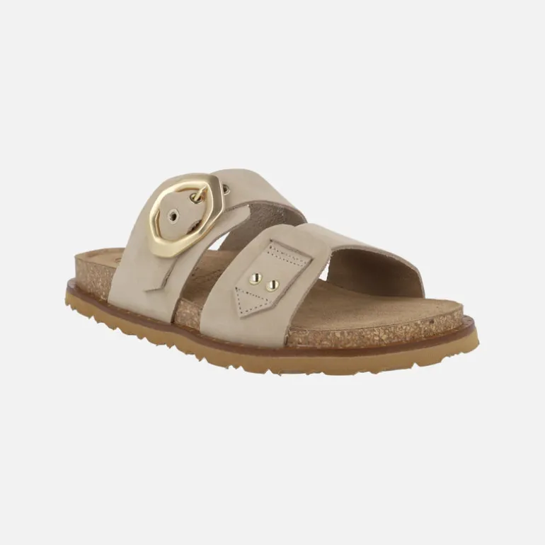 Sandalias planas de piel Bolus 254 con hebilla asimétrica