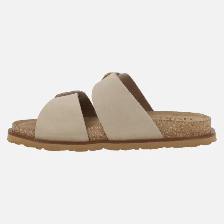 Sandalias planas de piel Bolus 254 con hebilla asimétrica