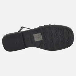 Sandalias planas de tiras estilo cangrejeras