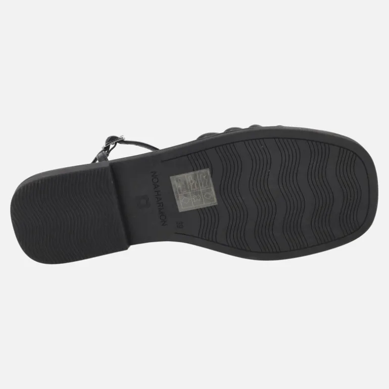 Sandalias planas de tiras estilo cangrejeras