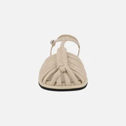 Sandalias planas de tiras estilo cangrejeras