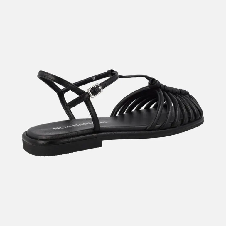 Sandalias planas de tiras estilo cangrejeras