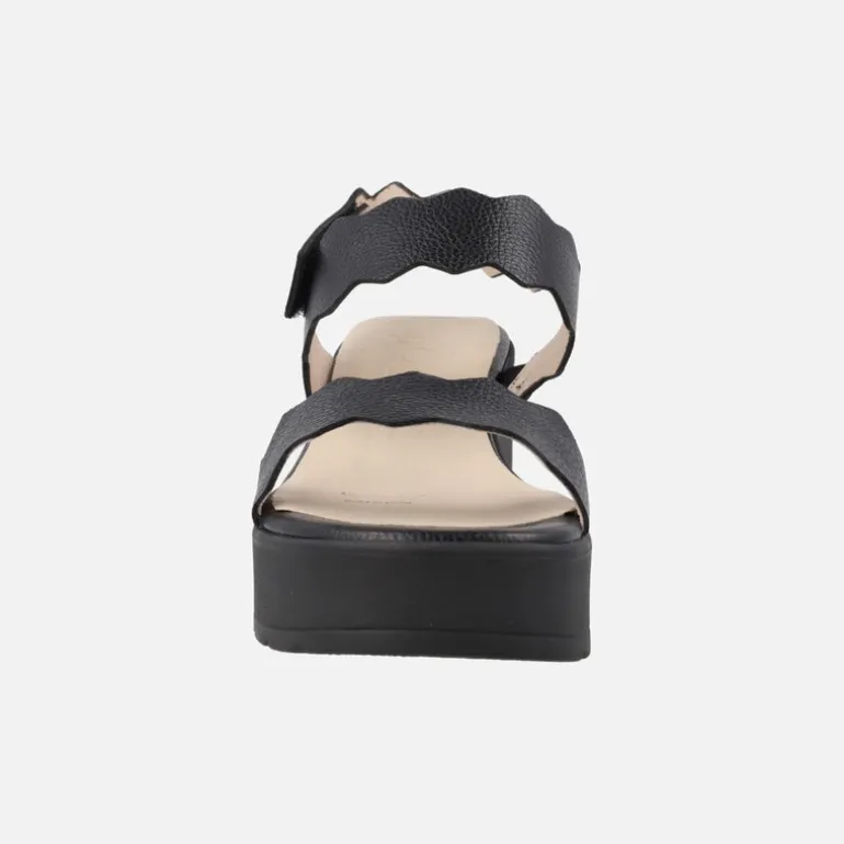 Sandalias Purpura de piel con cuña WondersFLY