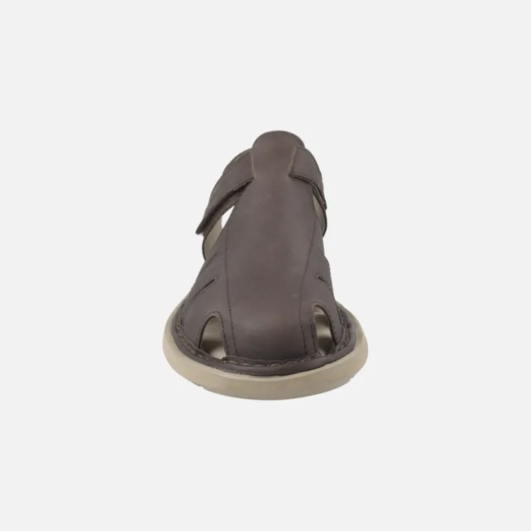 Sandalias semi abiertas de piel para hombre Leban