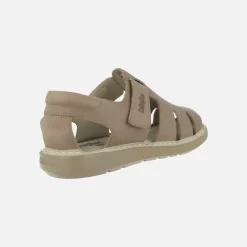 Sandalias semi abiertas de piel para hombre Leban