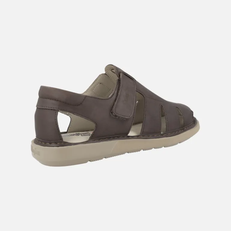 Sandalias semi abiertas de piel para hombre Leban