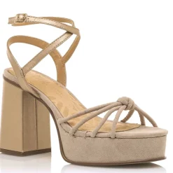 Sandalias Sindy con pala de nudo y plataforma