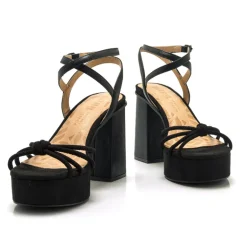 Sandalias Sindy con pala de nudo y plataforma