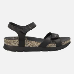 Sandalias Sulia Basics en piel con cierre de velcro