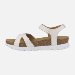 Sandalias Sulia Basics en piel con cierre de velcro