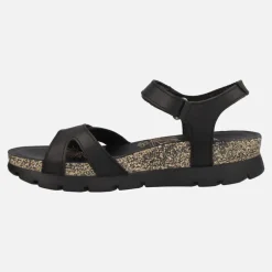 Sandalias Sulia Basics en piel con cierre de velcro