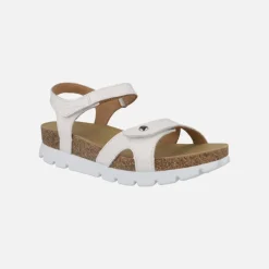 Sandalias Sulia Basics en piel con cierre de velcro