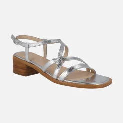 Sandalias Wonders Lily en metalizado plata