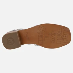 Sandalias Wonders Lily en metalizado plata