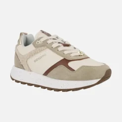 Sneakers Gioseppo Copake en beige con detalles en borreguillo