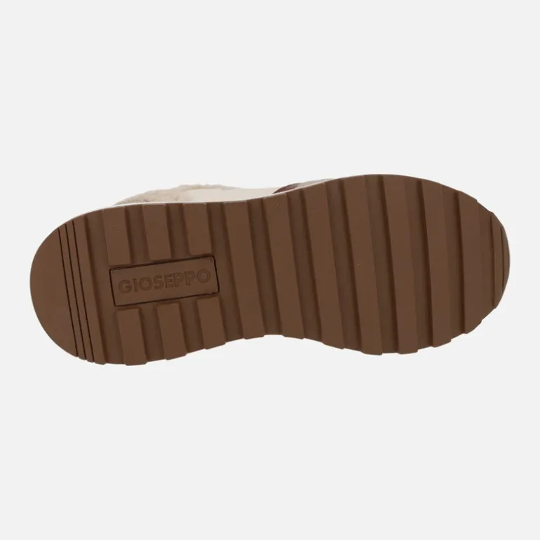 Sneakers Gioseppo Copake en beige con detalles en borreguillo