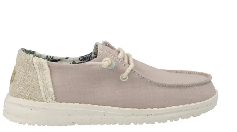 Zapatillas casual Wendy natural rose para mujer