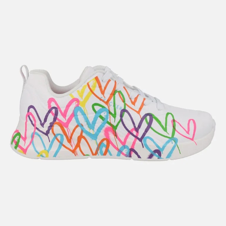 Zapatillas con corazones multicolor JGoldcrown Uno Lite Heart of hearts