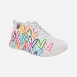 Zapatillas con corazones multicolor JGoldcrown Uno Lite Heart of hearts