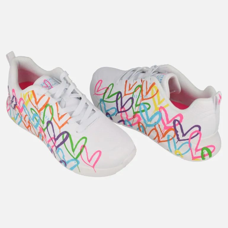 Zapatillas con corazones multicolor JGoldcrown Uno Lite Heart of hearts