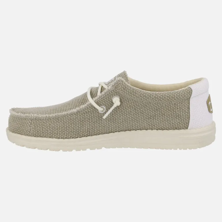Zapatillas de algodón orgánico para hombre Wally Braided Off white