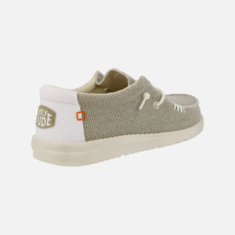 Zapatillas de algodón orgánico para hombre Wally Braided Off white