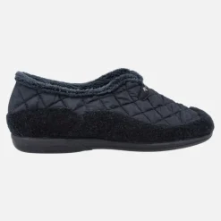 Zapatillas de casa cerradas para hombre en tejido guateado azul marino