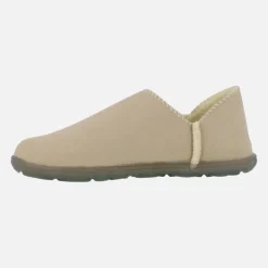 Zapatillas de casa cerradas en eco suede con forro borreguillo