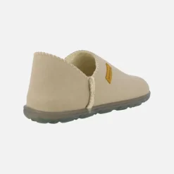 Zapatillas de casa cerradas en eco suede con forro borreguillo