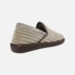 Zapatillas de casa cerradas para hombre en tejido de pana suave Boston