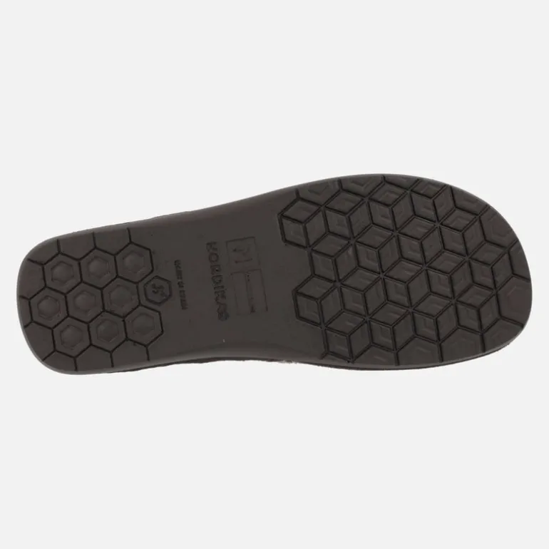 Zapatillas de casa cerradas para hombre en tejido de pana suave Boston