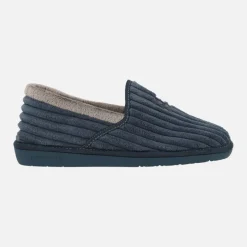 Zapatillas de casa cerradas para hombre en tejido de pana suave Boston