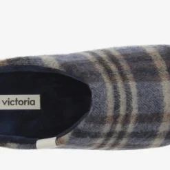Zapatillas de casa con cuadros para hombre