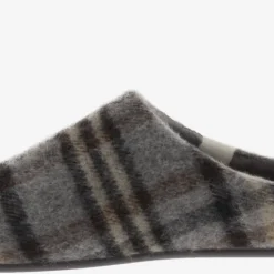 Zapatillas de casa con cuadros para hombre