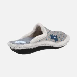 Zapatillas de casa con motivos de lunares y osito