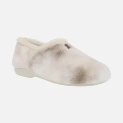 Zapatillas de casa de pelo cerradas para mujer