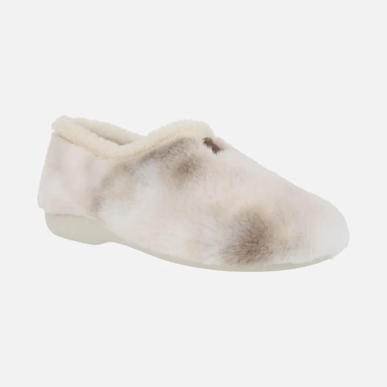 Zapatillas de casa de pelo cerradas para mujer