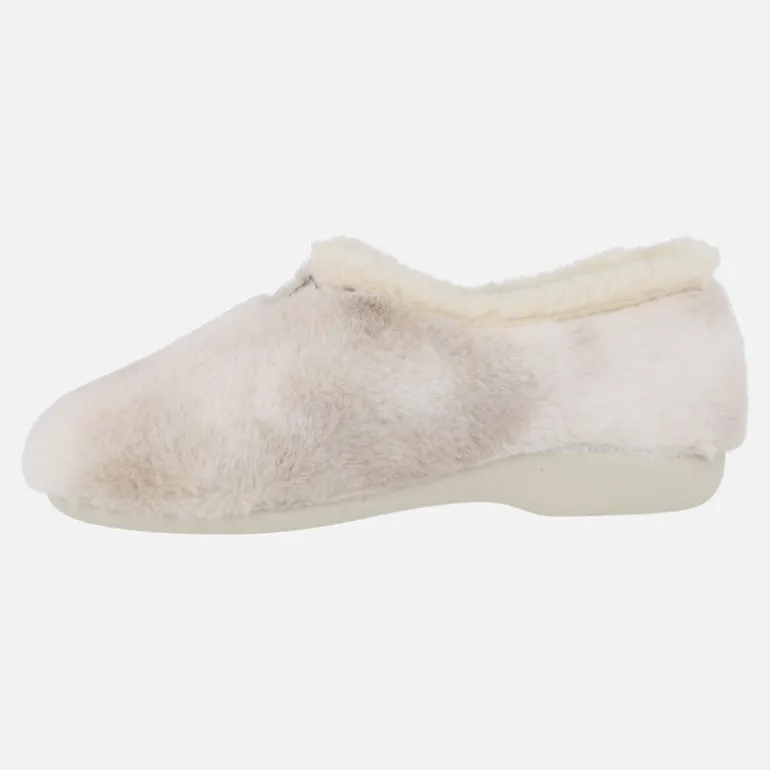Zapatillas de casa de pelo cerradas para mujer
