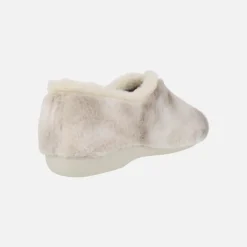 Zapatillas de casa de pelo cerradas para mujer